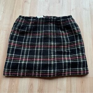 Talbots 18W Plaid Wool Mini Skirt Plus Size Petites